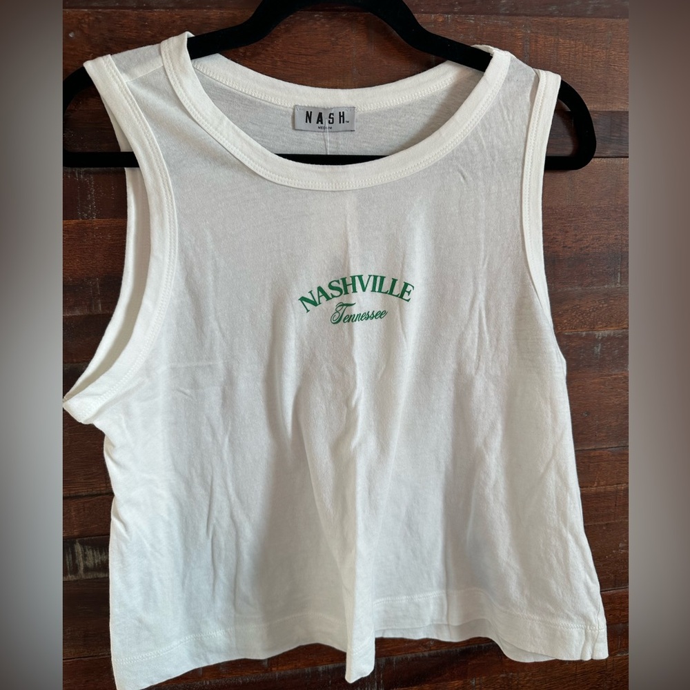 White Nashville Midi -Tank Top